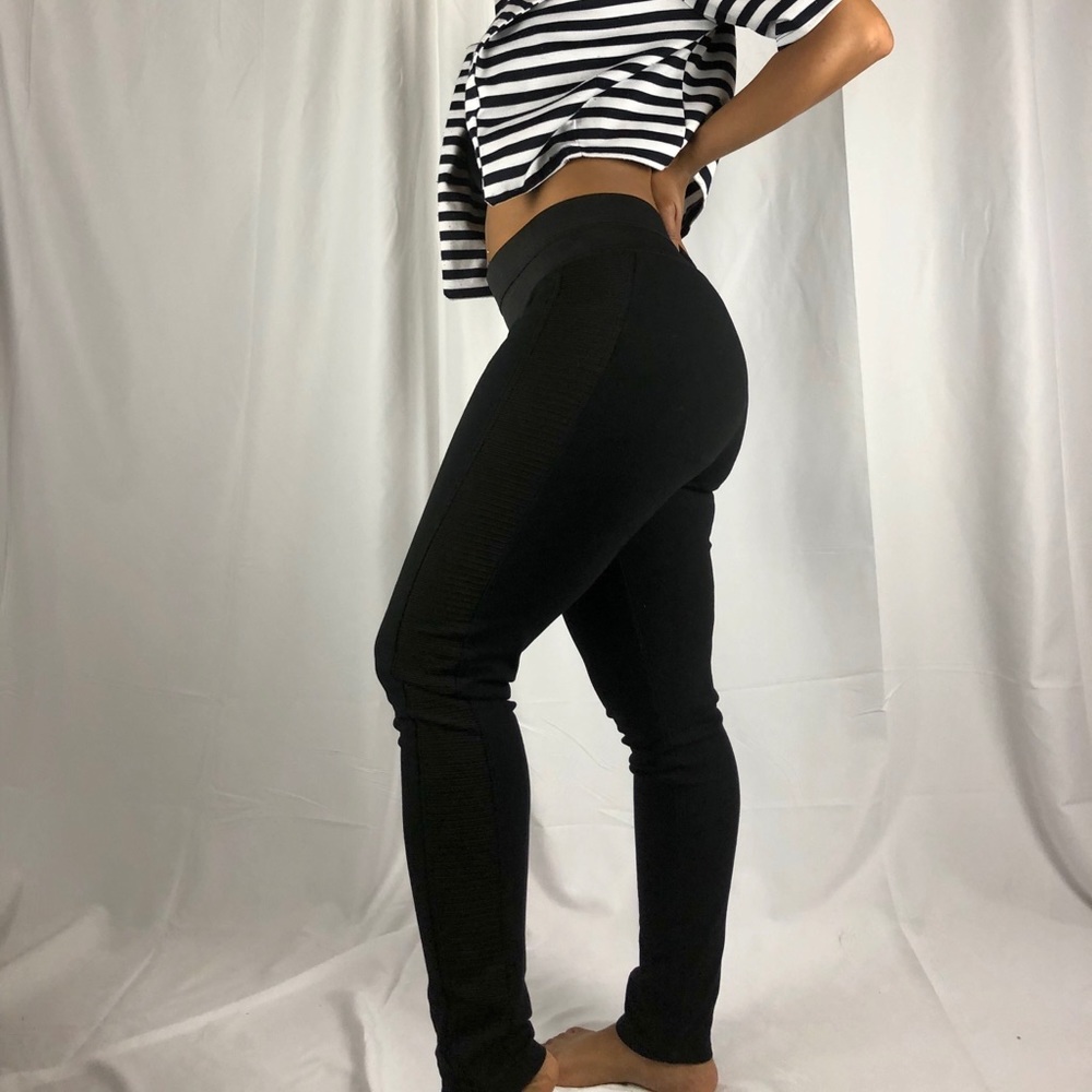 Stretch knit, tuxedo style pants